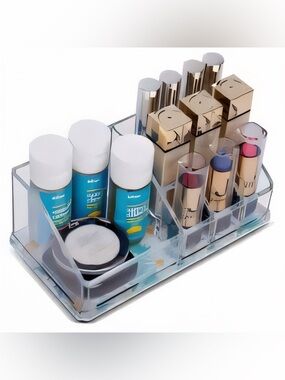 Sorbsus Daisy Print Clear Acrylic Organizer New